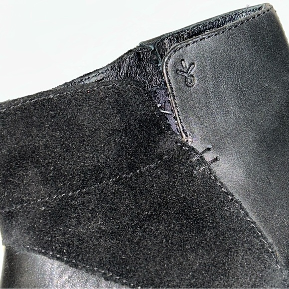 Emu Carlise Wedge Heel Ankle Booties Boots Black Suede Leather Size 8.5 READ - Picture 12 of 13
